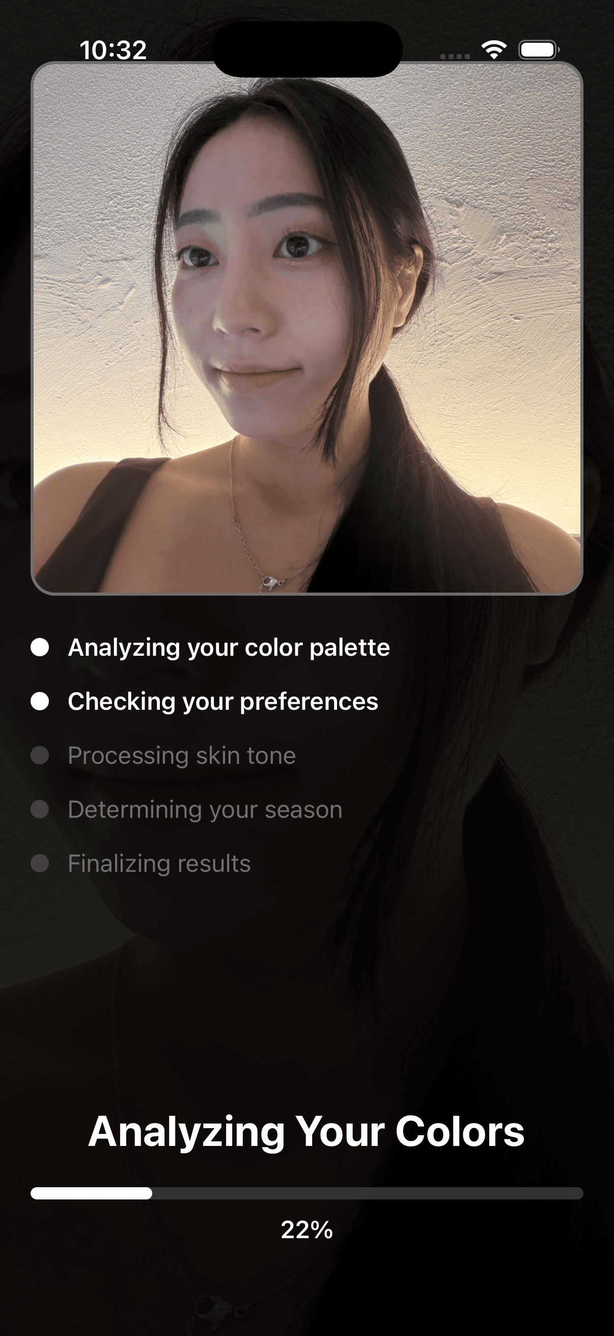 AI analyzes your face, colors, and body